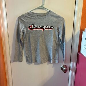Champion Kids Gray Long Sleeve Shirt